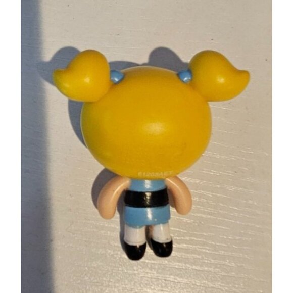 Powerpuff Girls Bubbles Cartoon Network Mini Figure 2.5" Blue Yellow Toy - Picture 6 of 7